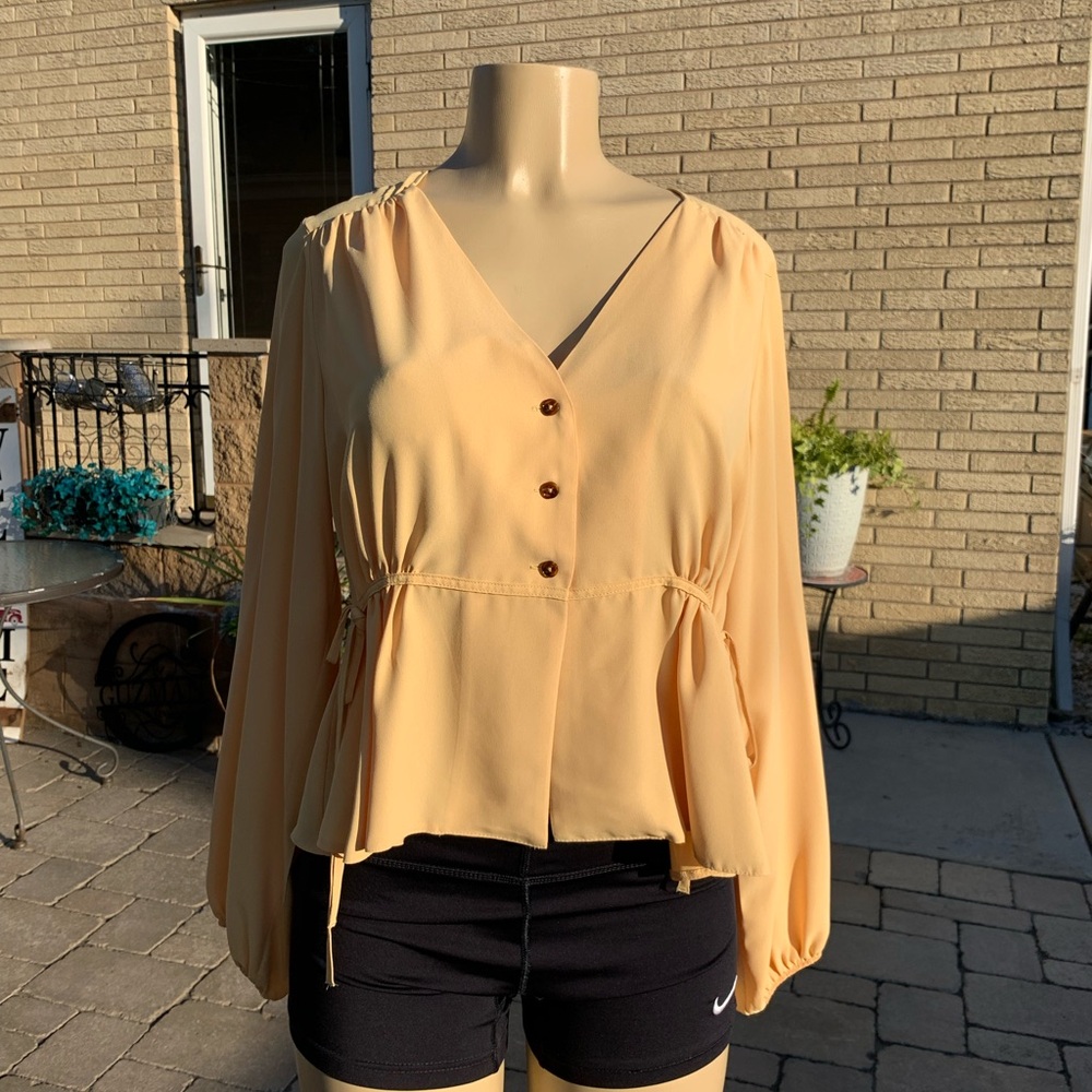 Top shop yellow top size 6